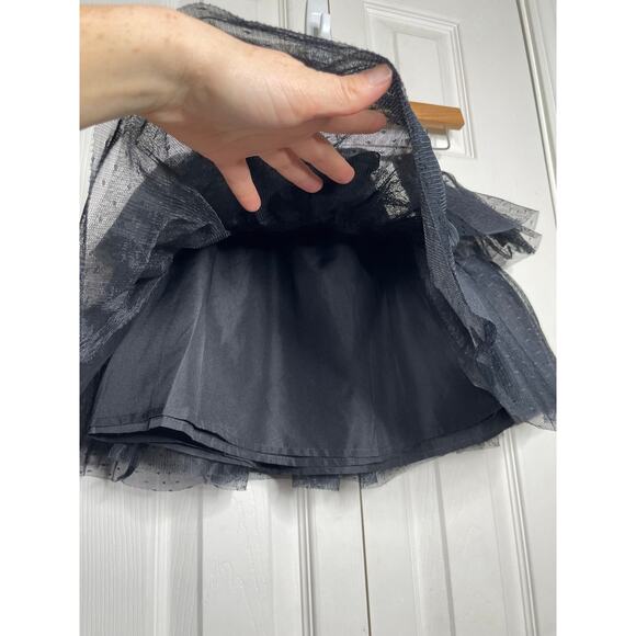 NEW Janie and Jack Black Tiered Tulle TuTu Skirt Size 7 - Picture 4 of 9
